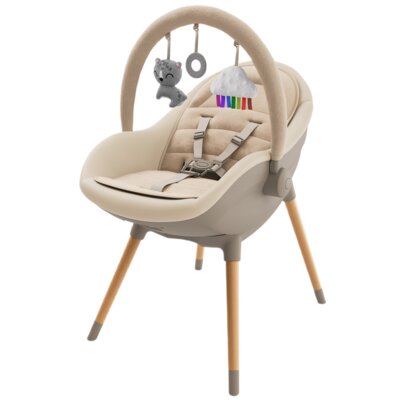 Krzesełko do karmienia KINDERKRAFT Fini Up 2w1 Beżowy
