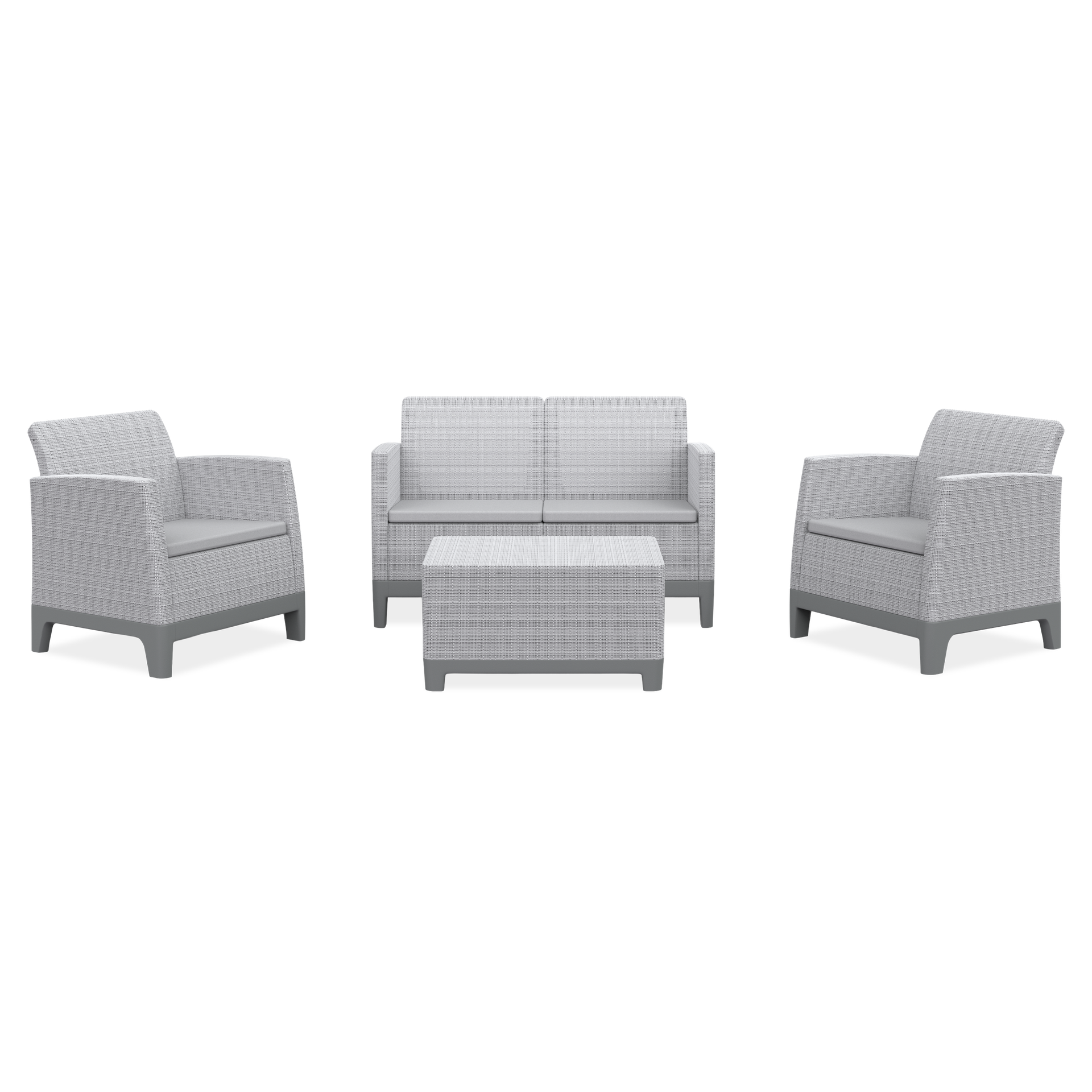 KETER Zestaw mebli tarasowych Scandi Forma Ash Grey-Storm Grey/ Light Grey 9186