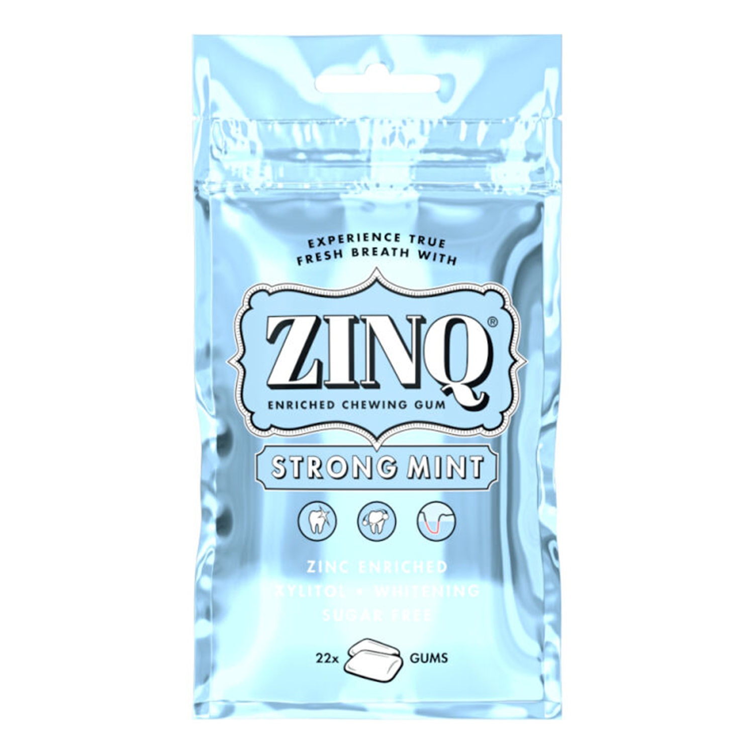 Zinq Strongmint, gumy do żucia, 22 sztuki