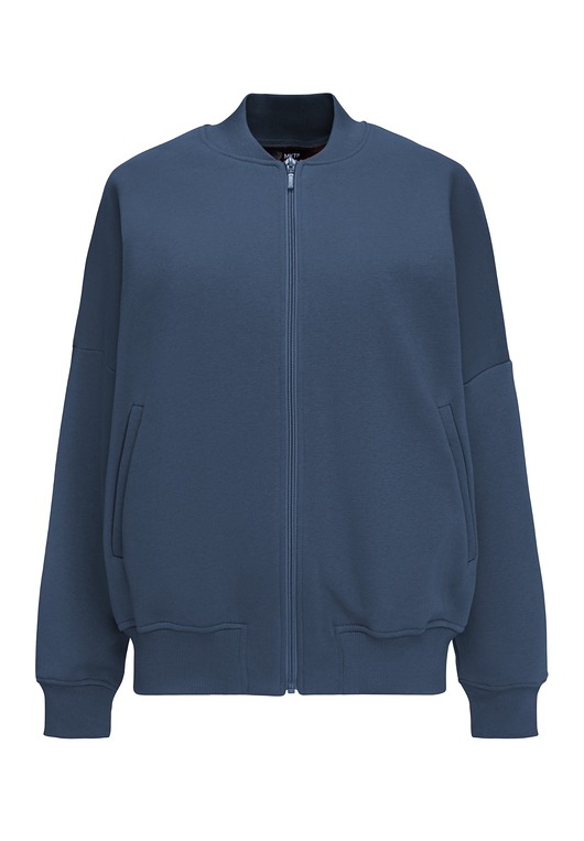 Bomberka Sporty Chic Niebieski Dżins