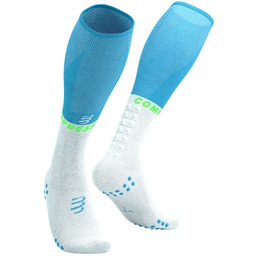 COMPRESSPORT Skarpety kompresyjne FULL SOCKS OXYGEN Norse Blue/Neon Green
