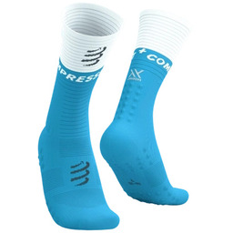 Compressport Skarpety MID Compression Socks V2.0 Norse Blue/White