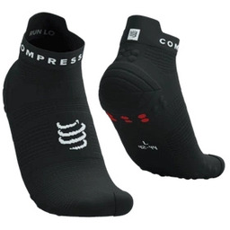 COMPRESSPORT Skarpety ProRacing Socks V4 RUN LOW Black/White