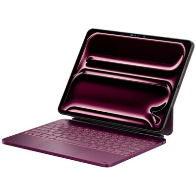 Etui na iPad Pro 13 cali TYPECASE Edge Malinowy Klawiatura