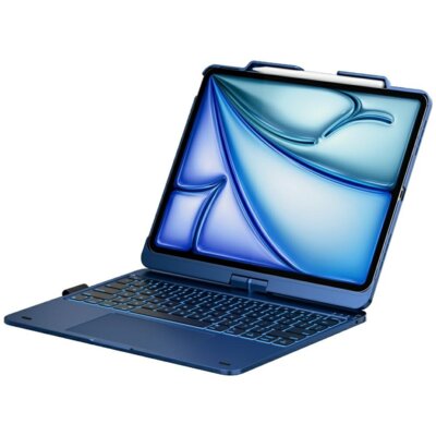 Etui na iPad Air 13 cali TYPECASE Flexbook Touch Niebieski Klawiatura