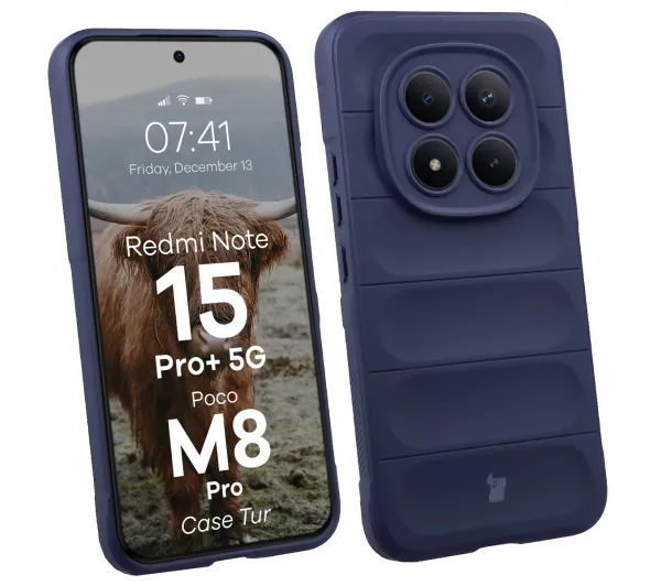 Bizon Tur do Xiaomi Redmi Note 15 Pro Plus 5G / POCO M8 Pro 5G Granatowy