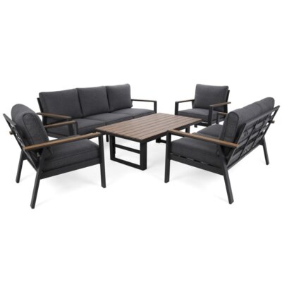 HOME & GARDEN Zestaw mebli ogrodowych Turyn 290043 Ciemnoszary