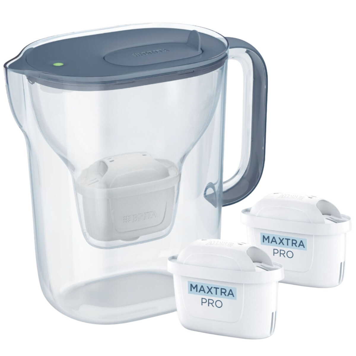 Dzbanek filtrujący Brita Style Essential Szaroniebieski + 2 wkłady Maxtra Pro Pure Performance
