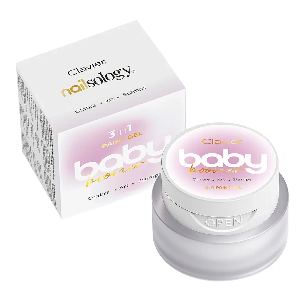 Clavier Nailsology Baby Boomer 3in1 żel do zdobień R12 Plum 3 g