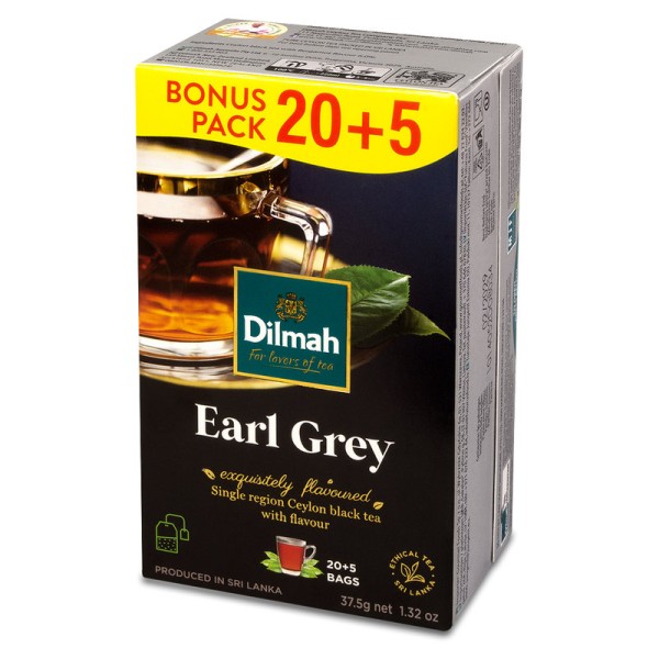 Dilmah Earl Grey Ex20+5 z zawieszką