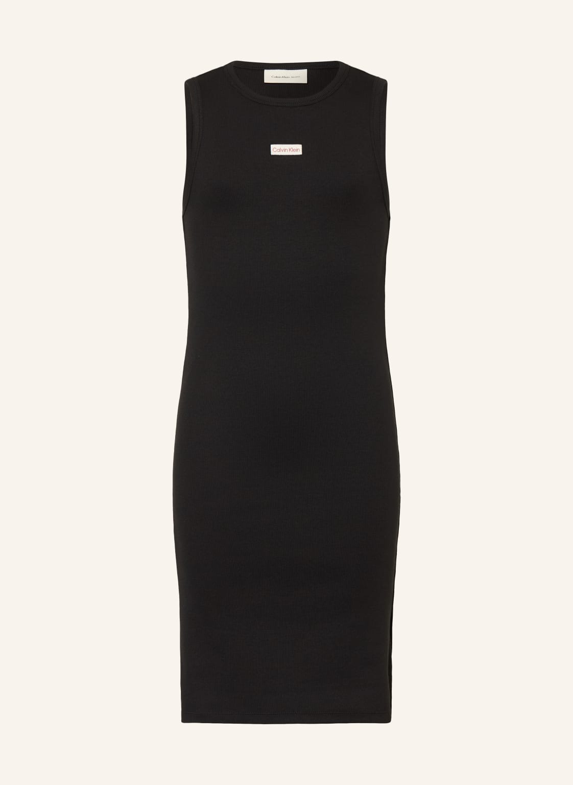 Calvin Klein Sukienka Z Dżerseju schwarz