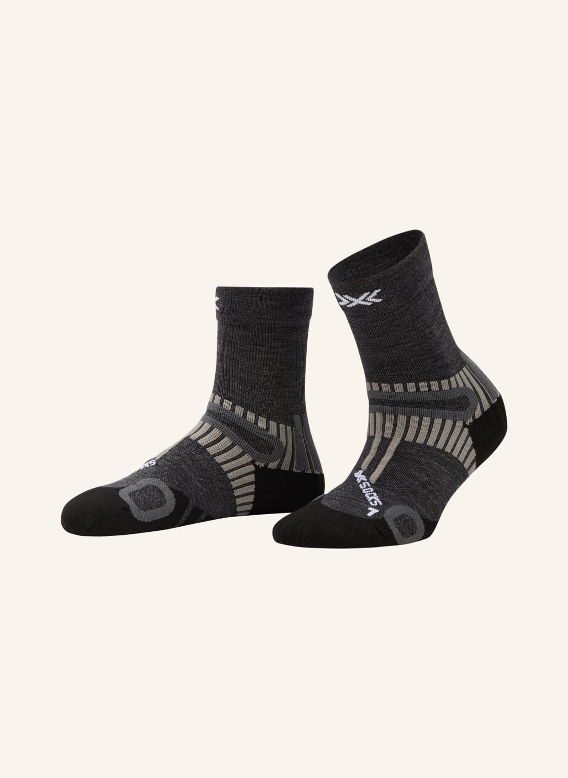 X-Socks Skarpety Trekkingowe Hike Perform Merino Crew grau