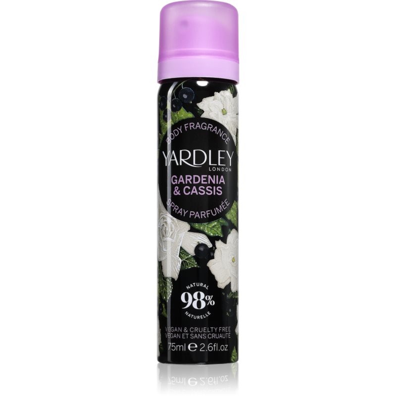 Yardley Gardenia & Cassis spray do ciała perfumowany dla kobiet 75 ml