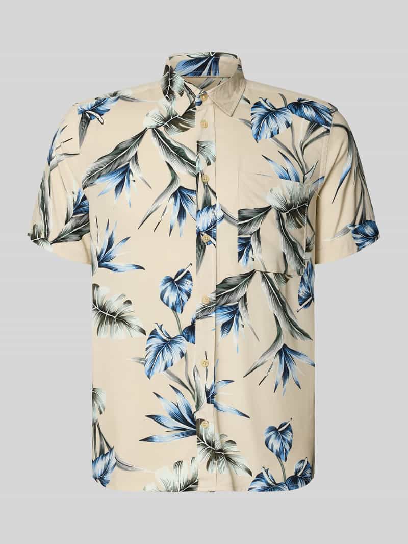 koszula casualowa o kroju regular fit z wiskozy model 'AMELO'