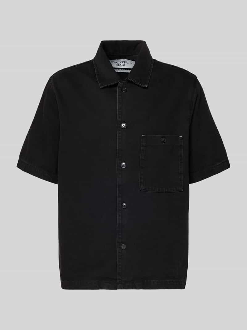 Koszula jeansowa o kroju relaxed fit z mieszanki lyocellu i bawełny