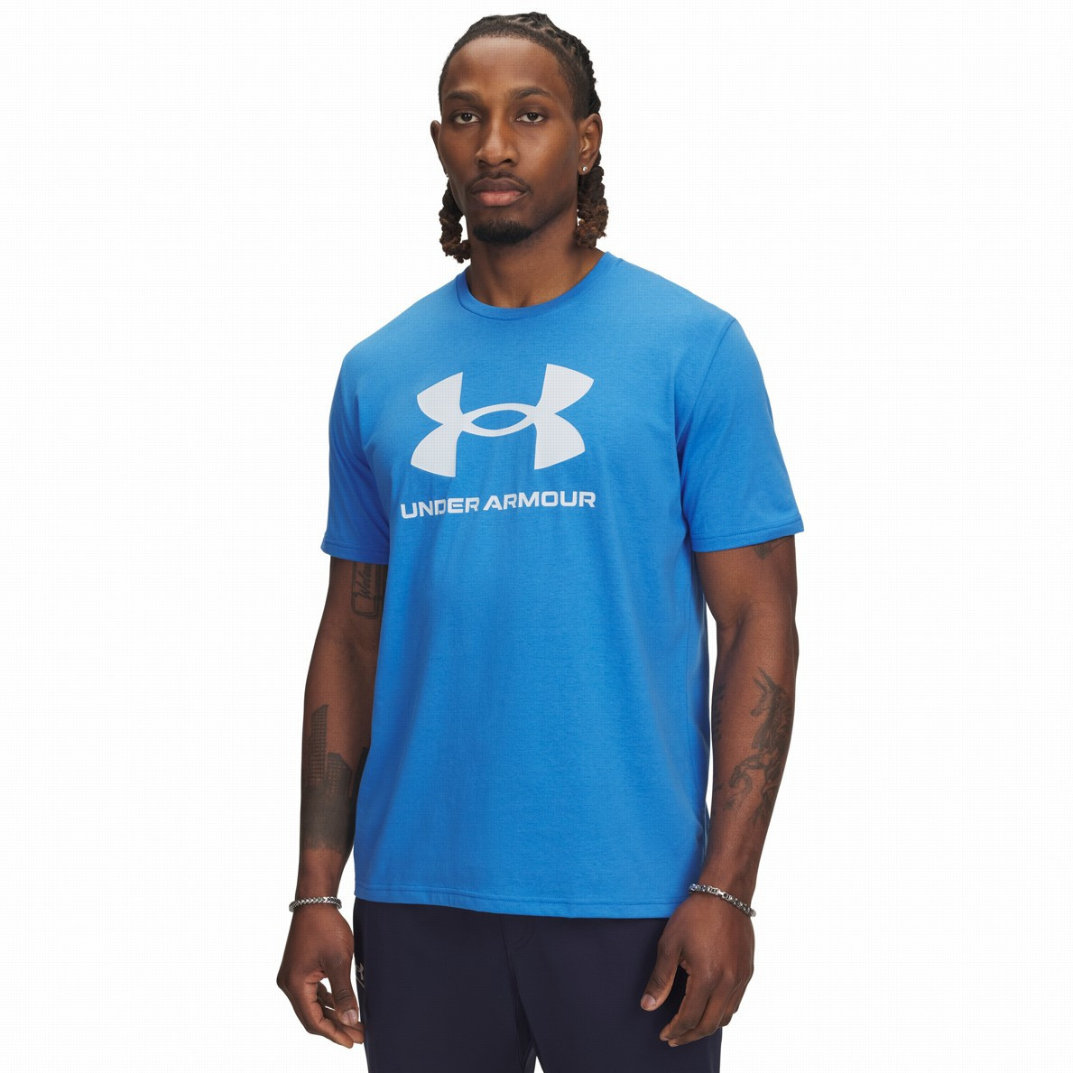 Koszulka męska Under Armour Sportstyle Logo Update SS Rozmiar: XL / Kolor: niebieski/biały