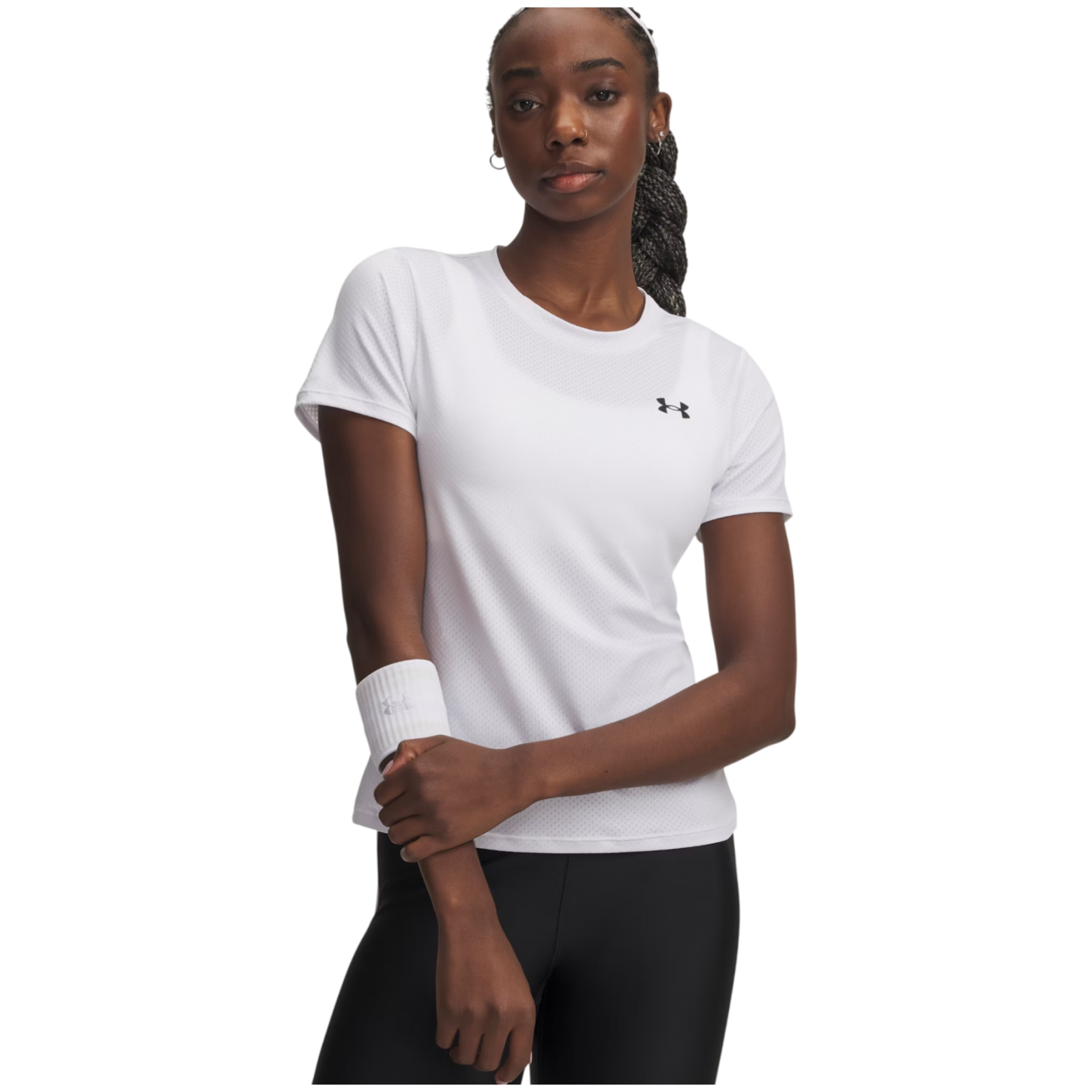 Koszulka damska Under Armour Tech Mesh SS Rozmiar: XL / Kolor: biały/czarny