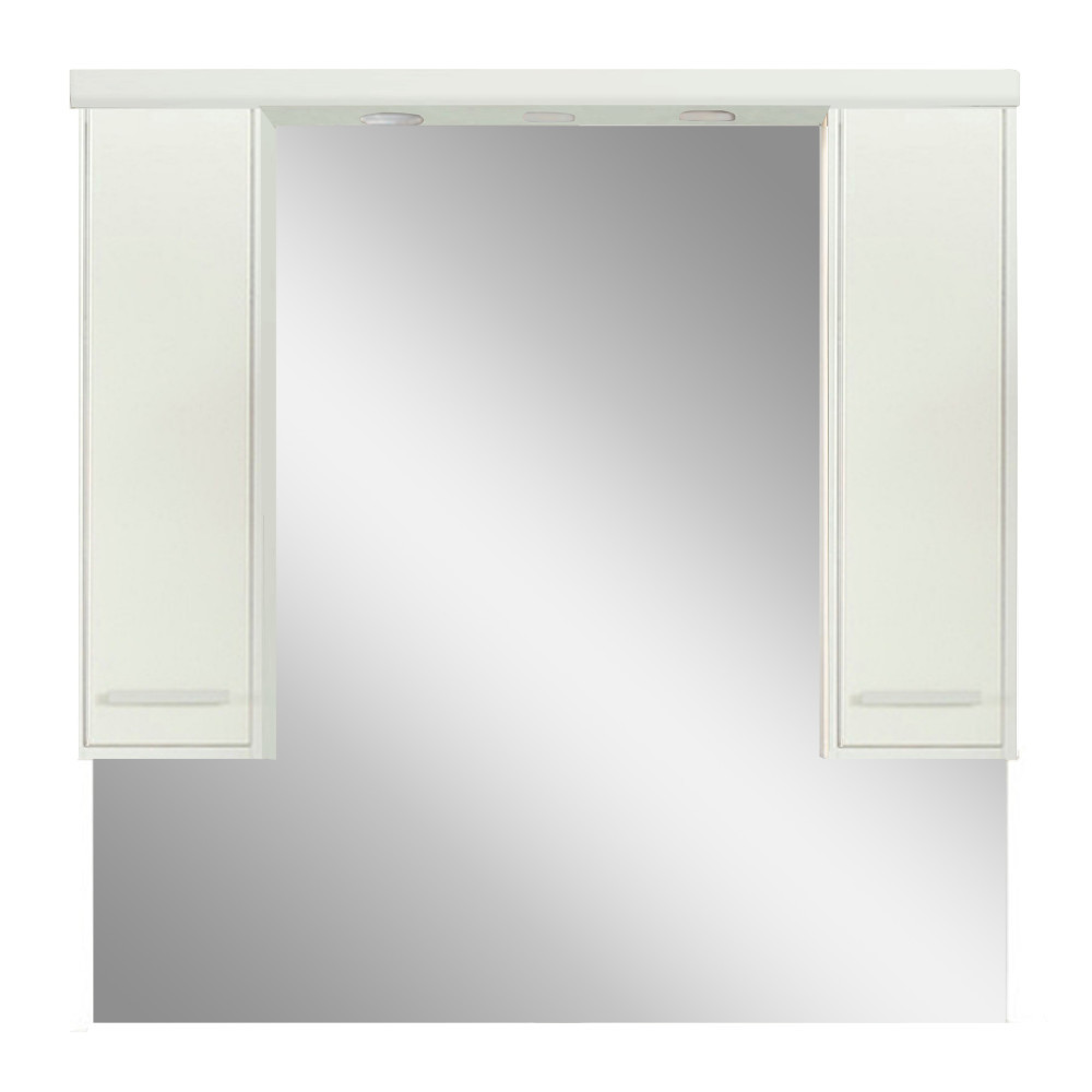 Leziter Lustrzana szafka ścienna Nerva 105 cm biała