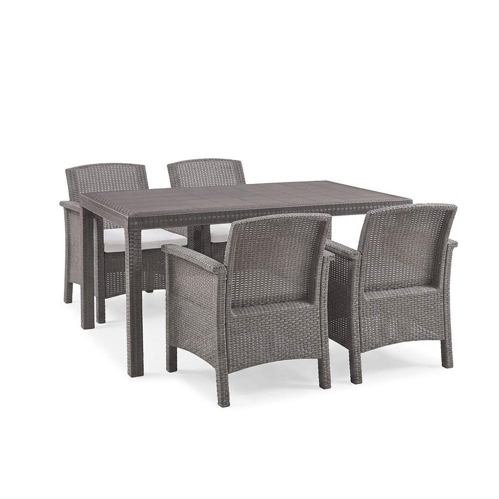 Leziter Venus IV Set 4-osobowy zestaw mebli ogrodowych cappuccino