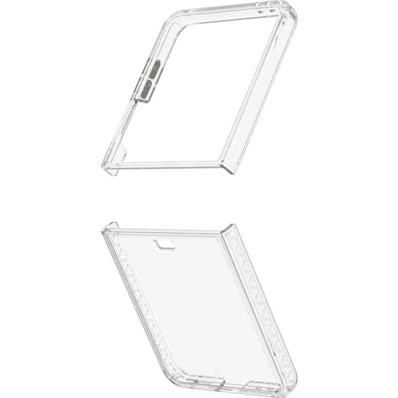 Etui Force Case DUO SAMSUNG GALAXY Z FLIP 7 z dożywotnią gwarancją BB Transparentny z brokatem