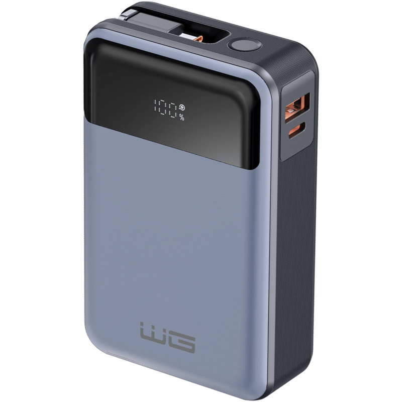 Powerbank WG do laptopa, telefonu, MacBook 20 000 mAh + PD Type C 65W + QC Niebieski