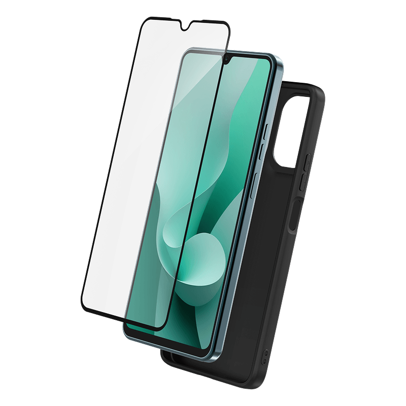 Zestaw ochronny Bigben Motorola moto g06 etui transparentne + szkło ochronne BB Transparentny