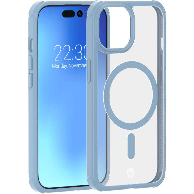 Etui silikonowe z MagSafe Force Case iPhone 15 BB Niebieski