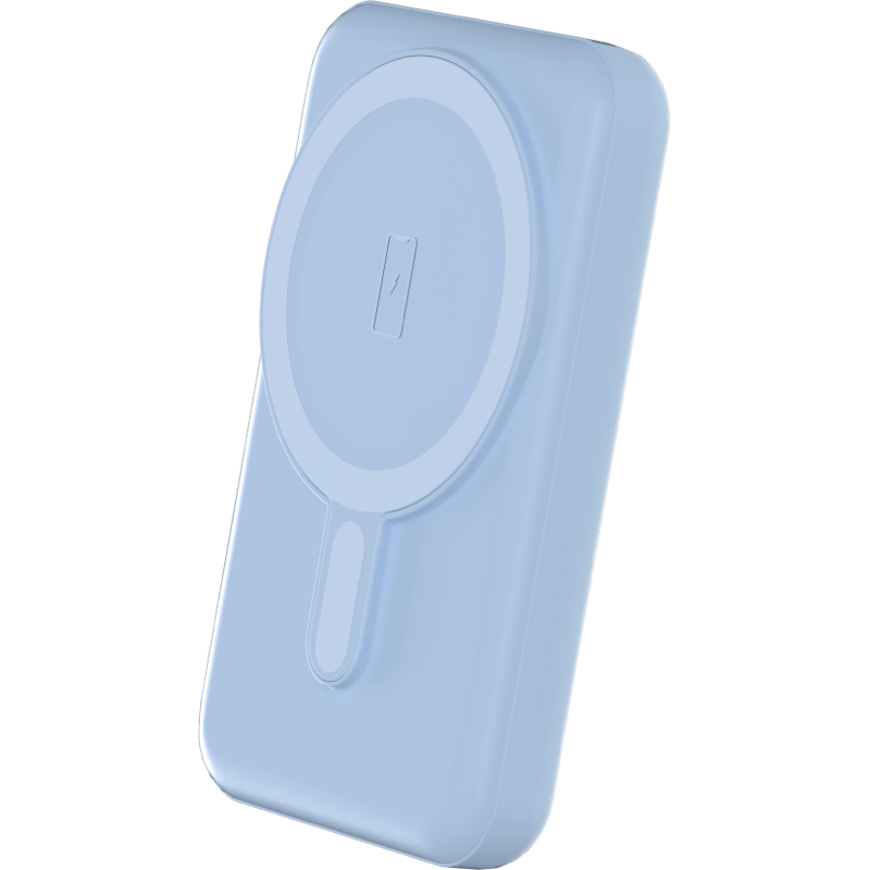 Powerbank 5000mAh kompatybilny z technologią MagSafe BB Niebieski