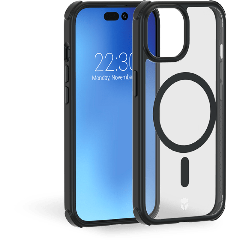 Etui silikonowe z MagSafe Force Case iPhone 15 PLUS BB Czarny