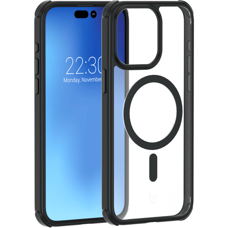 Etui silikonowe z MagSafe Force Case iPhone 15 PRO BB Czarny
