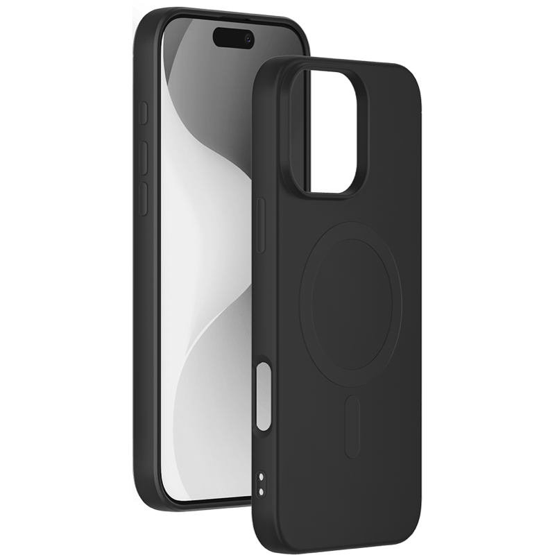 Etui silikonowe kompatybilne z MagSafe iPhone 16 PRO MAX BB Czarny