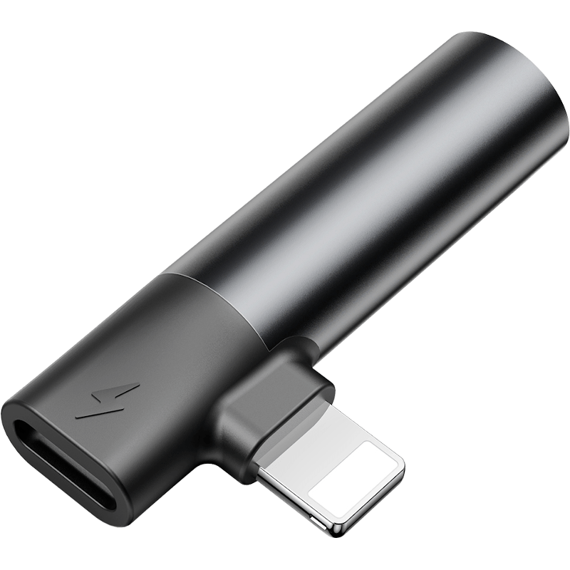 Winner Group Adapter WG Mini Jack 3,5mm + Lightning Czarny