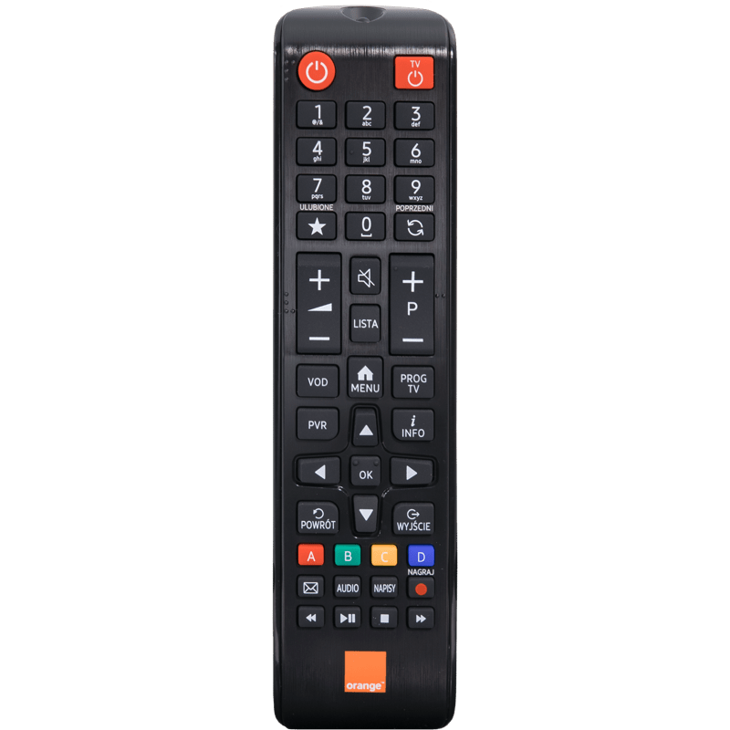 Pilot do dekoderów Orange 4K Czarny