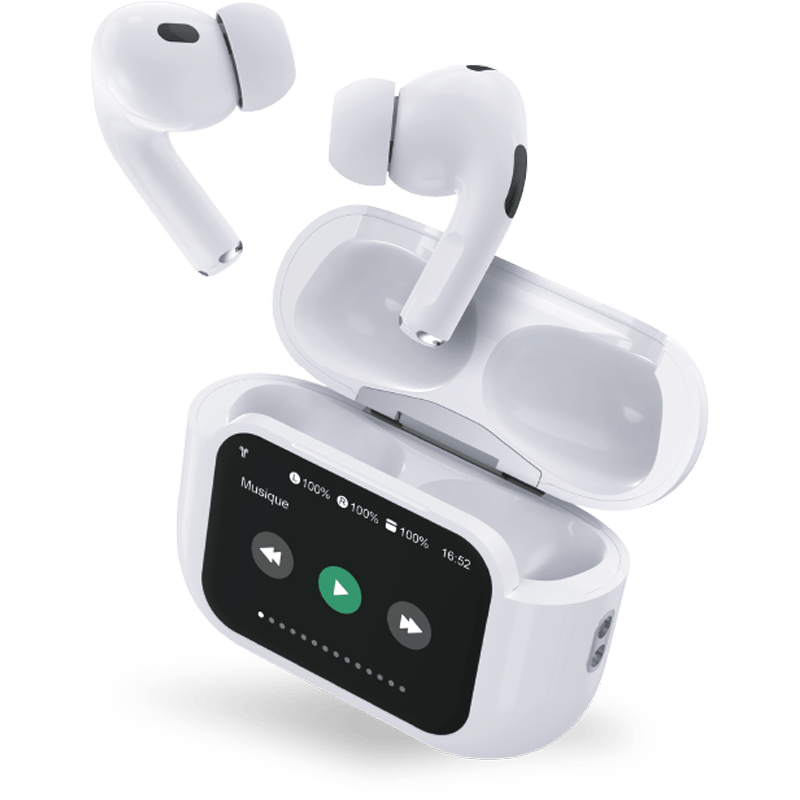 Big Ben Play Touch XL True Wireless ANC z ekranem dotykowym z dożywotnią gwarancją BB Biały