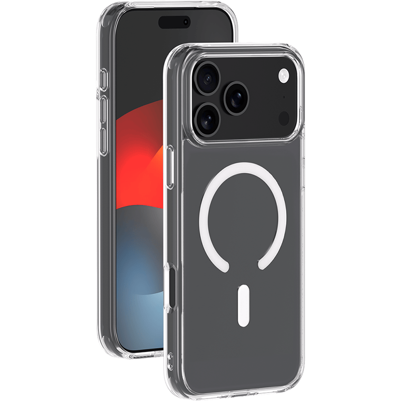 Etui silikonowe kompatybilne z MagSafe COVMAG iPhone 17 PRO MAX BB Transparentny