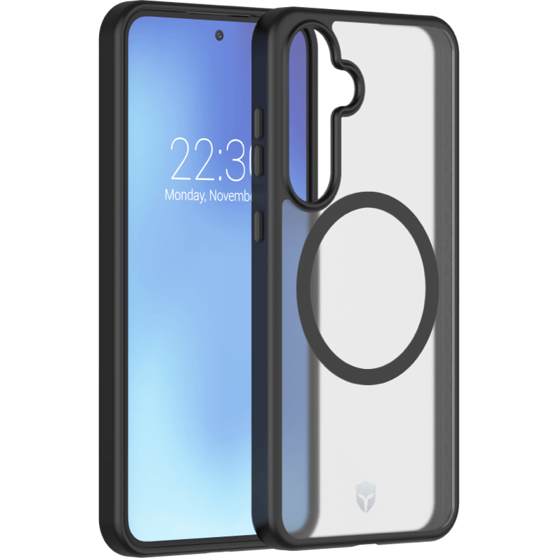 Etui Force Case Air Magsafe Samsung S24FE Półprzeźroczyste Frost z ramką BB Transparentny