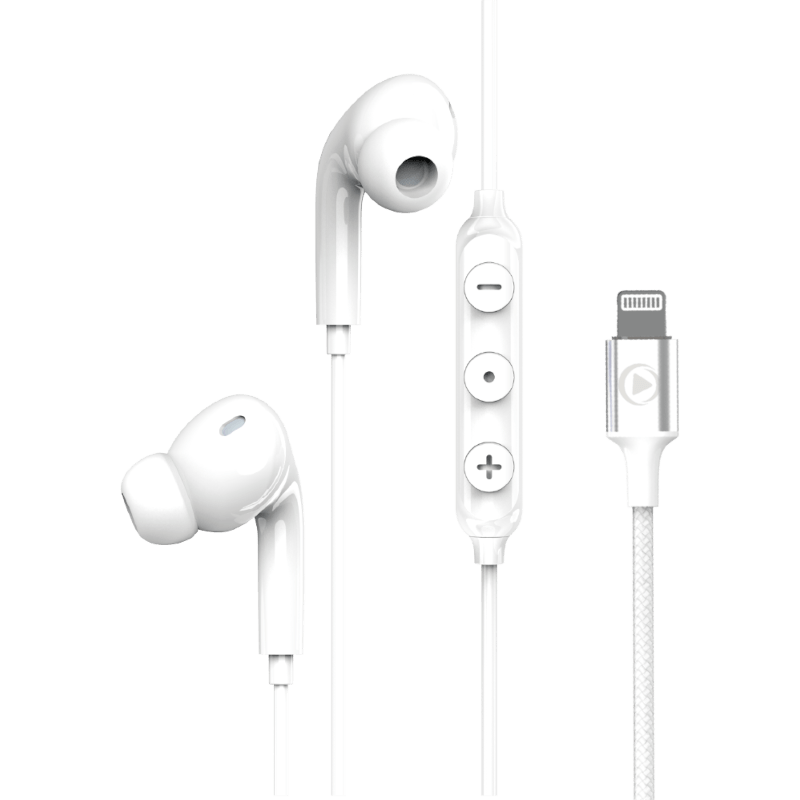 Big Ben Słuchawki dokanałowe Force Play BB Lightning Biały