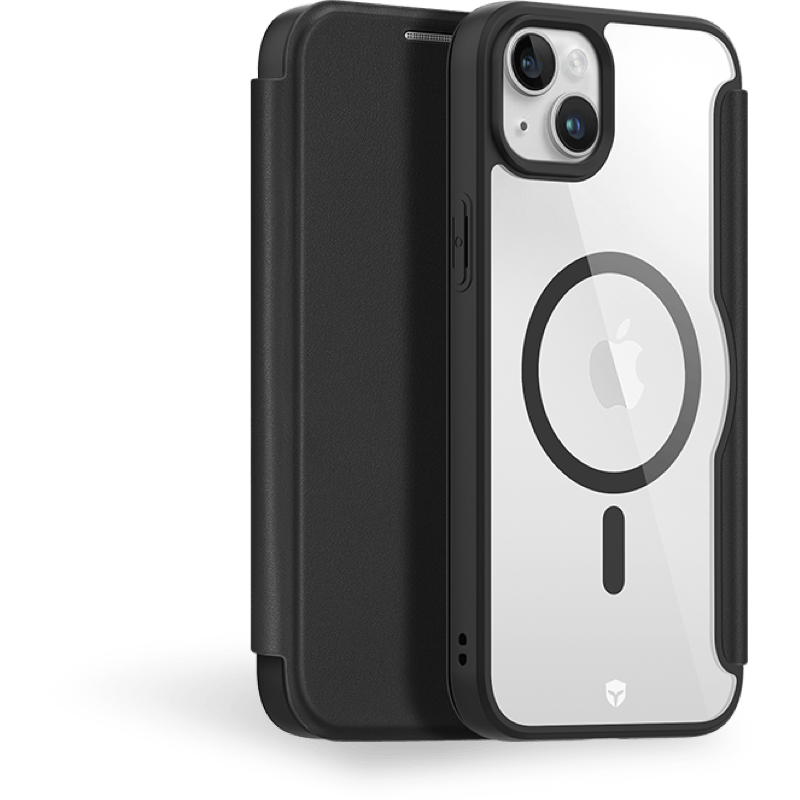 Etui Book Force Case z dożywotnią gwarancją iPhone 15 PLUS BB Czarny