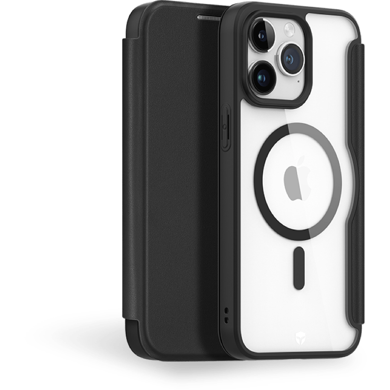 Etui Book Force Case z dożywotnią gwarancją iPhone 15 PRO MAX BB Czarny