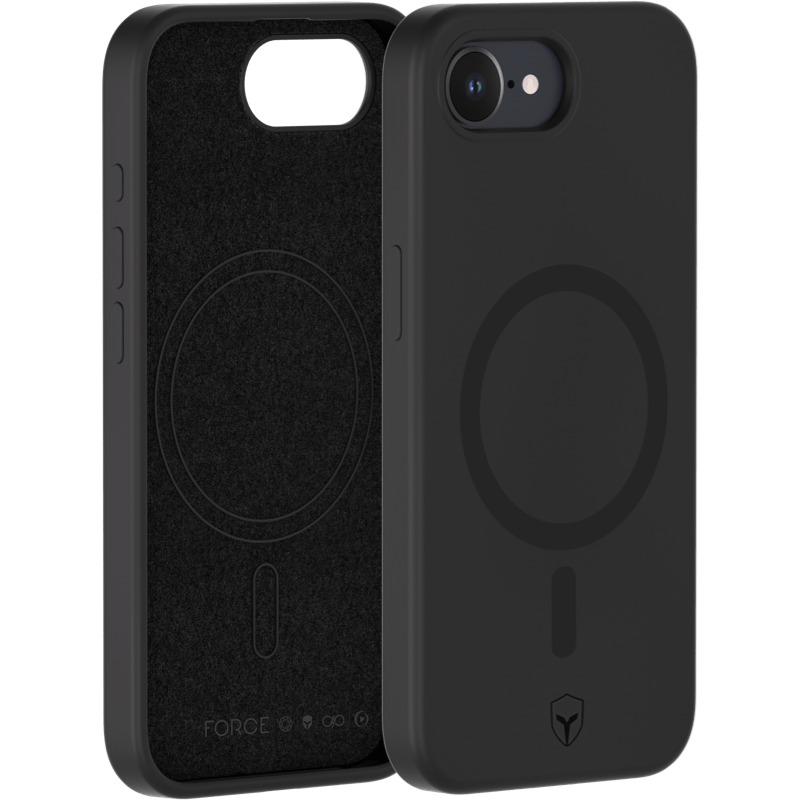 Etui ochronne Force Case z technologią MagSafe i dożywotnią gwarancją iPhone 16e/iPhone 17e Silikonowe BB Czarny