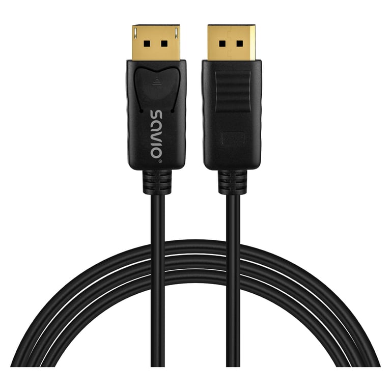Savio CL-204 kabel DisplayPort 1 m Czarny