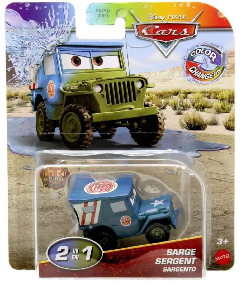 Mattel Cars Auta Auto zmieniające kolor - model lub pojazd