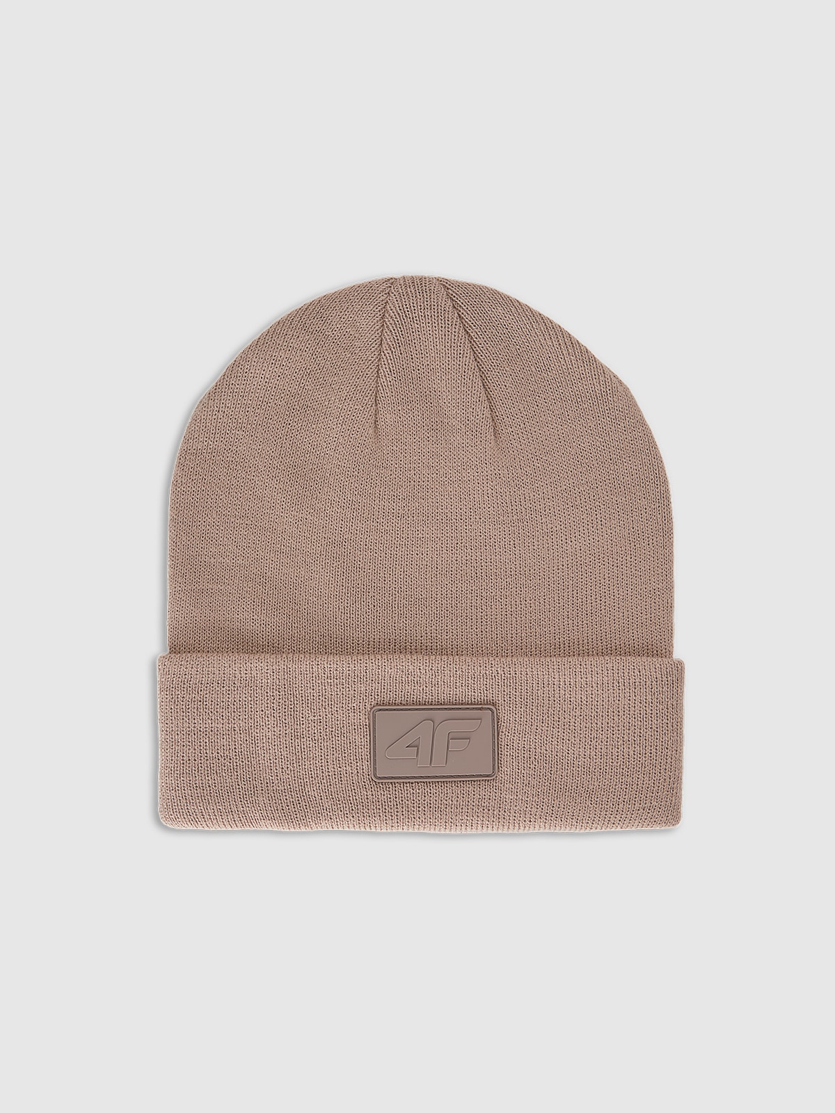 4F Czapka beanie dziecięca - beżowa Uniwersalny