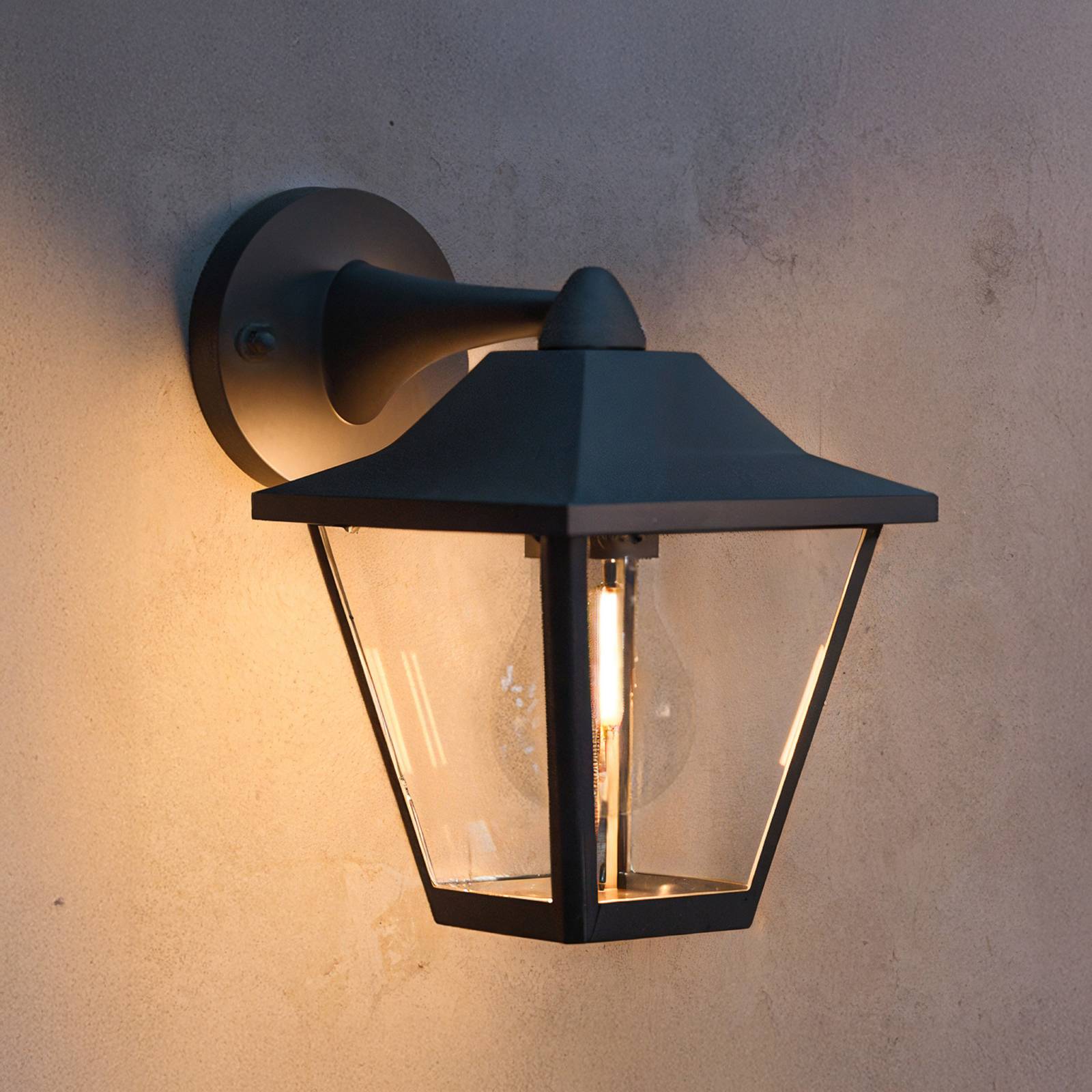 Philips Kinkiet zewnętrzny Juli, możliwość ściemniania, czarny, aluminium