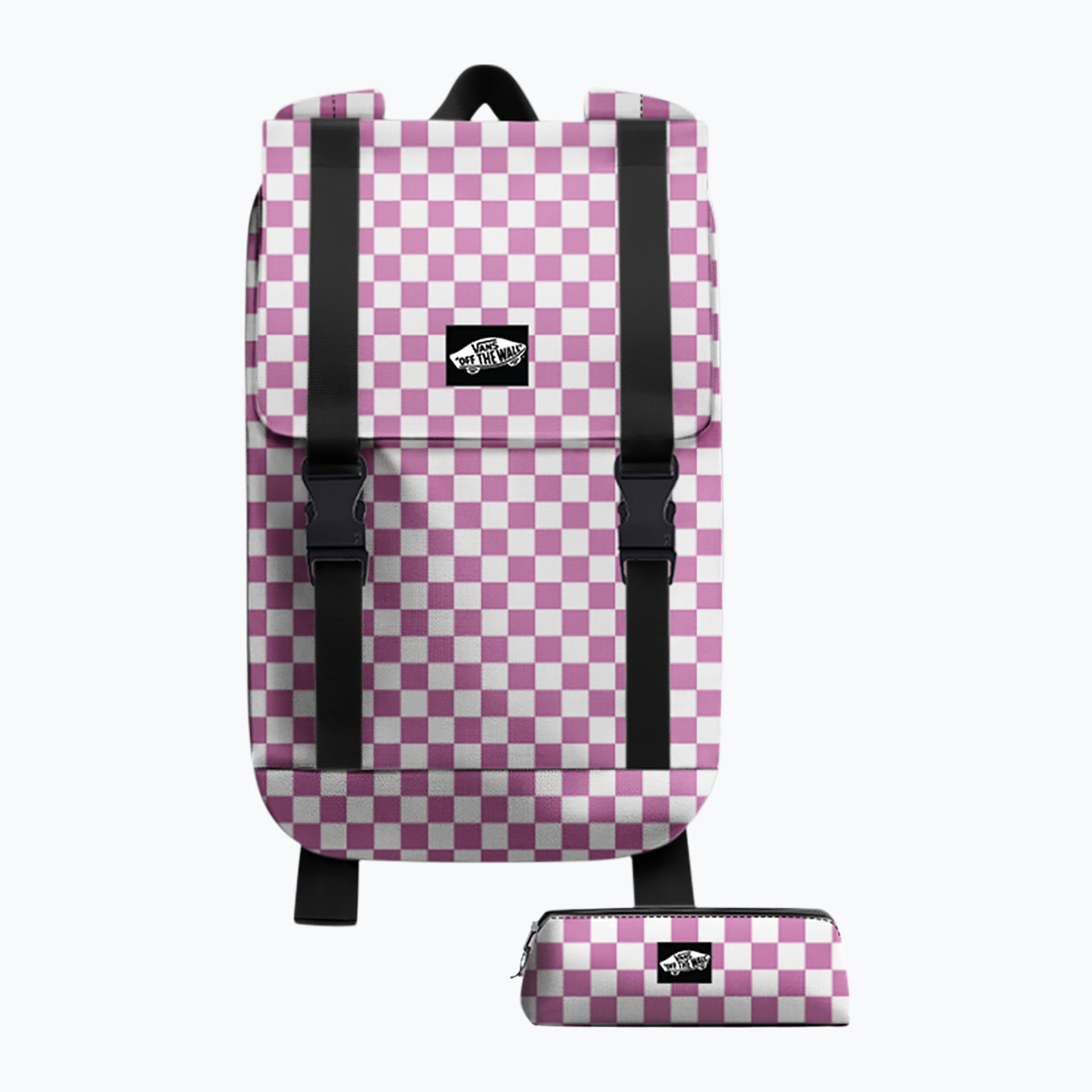 Plecak miejski Vans Utility 18 l checkerboard pink fizz WYSYŁKA W 24H 30 DNI NA ZWROT