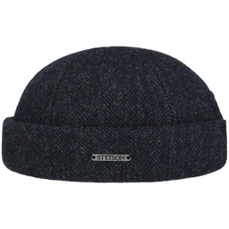 Czapka Dokerka Lavoy Herringbone by Stetson, ciemnoniebieski, XXL (62-63 cm)