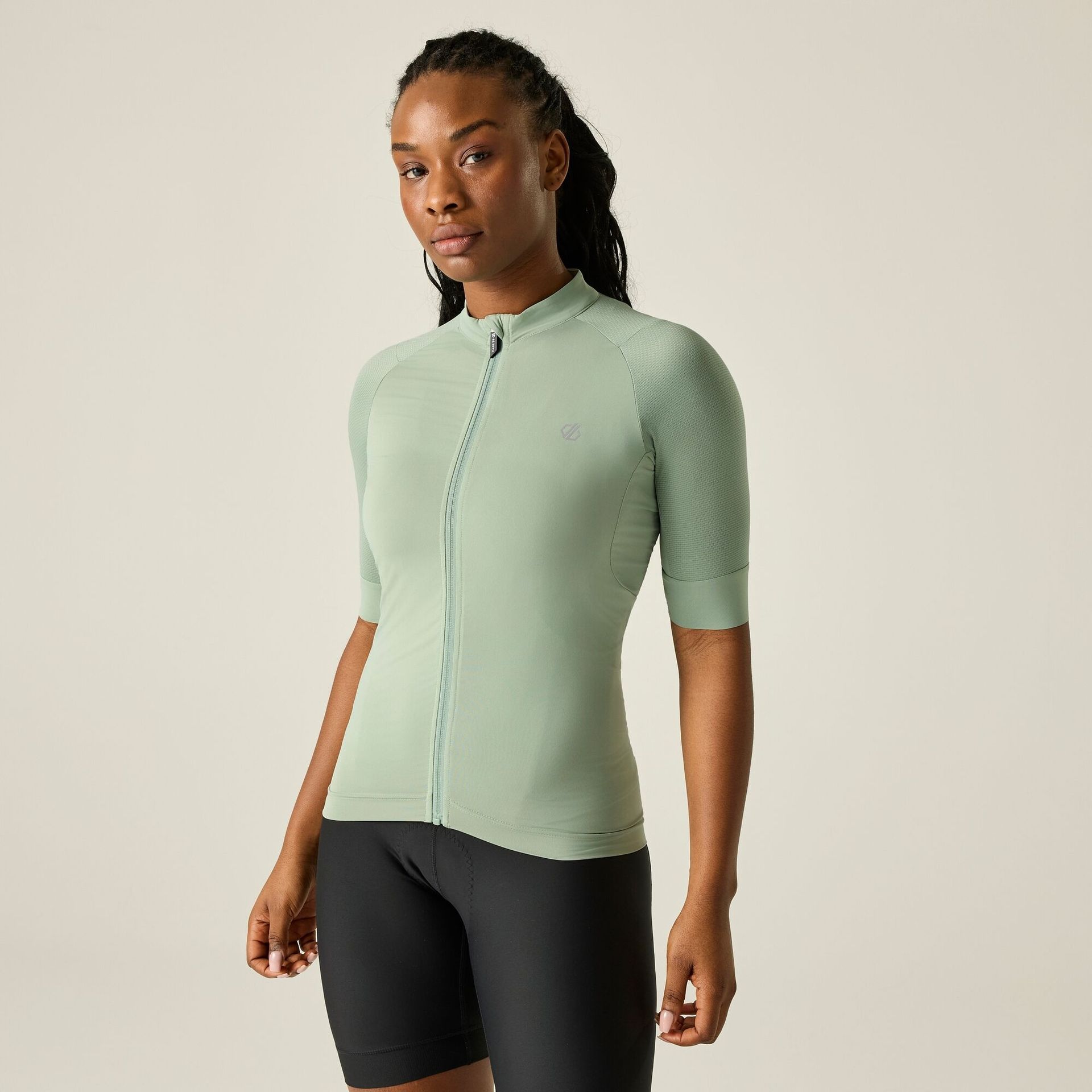 Dare 2b Koszulka rowerowa damska oblaskowa Lightning S/S Zielony, Rozmiar: 42