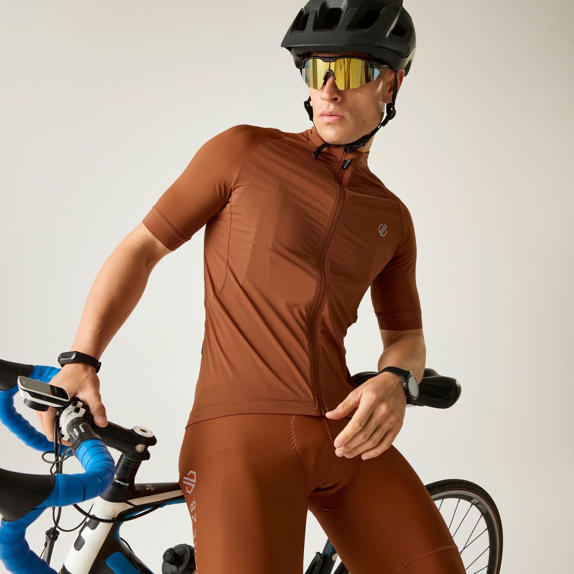 Dare 2b Koszulka rowerowa męska oblaskowa Lightning S/S Pomarańczowy, Rozmiar: L