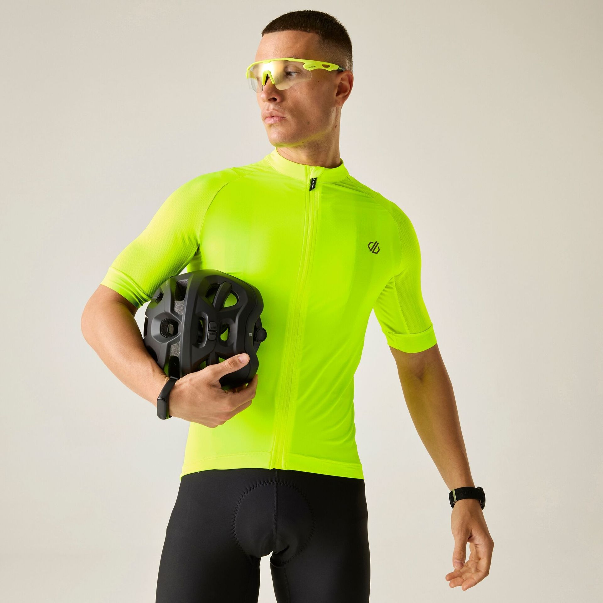 Dare 2b Koszulka rowerowa męska oblaskowa Lightning S/S Zielony, Rozmiar: 3XL