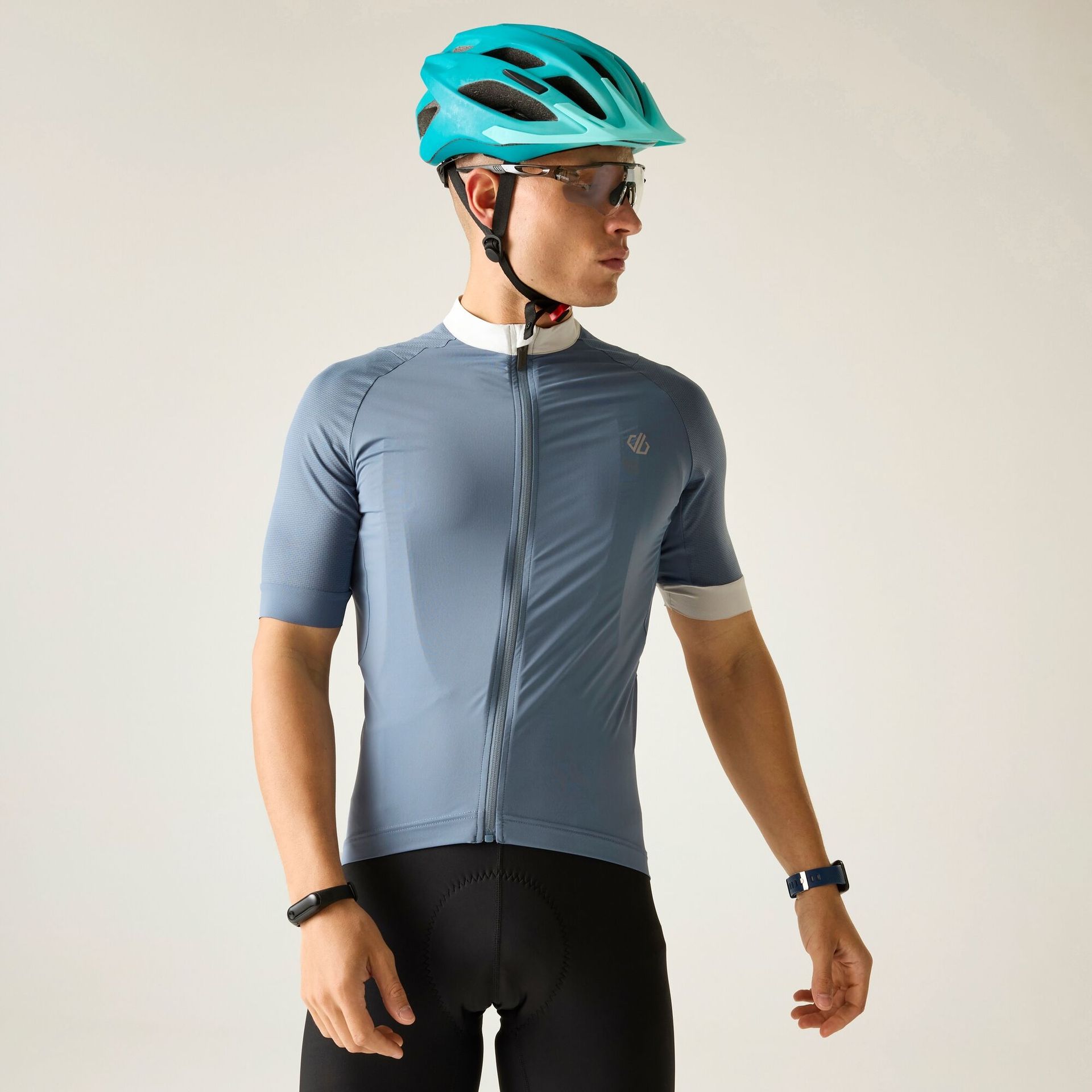 Dare 2b Koszulka rowerowa męska oblaskowa Lightning S/S Niebieski, Rozmiar: 3XL